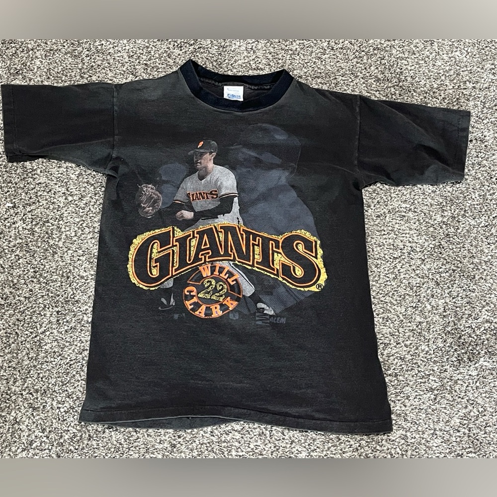 Vintage 90s Salem MLB San Francisco Giants Will Clark baseball t-shirt Small